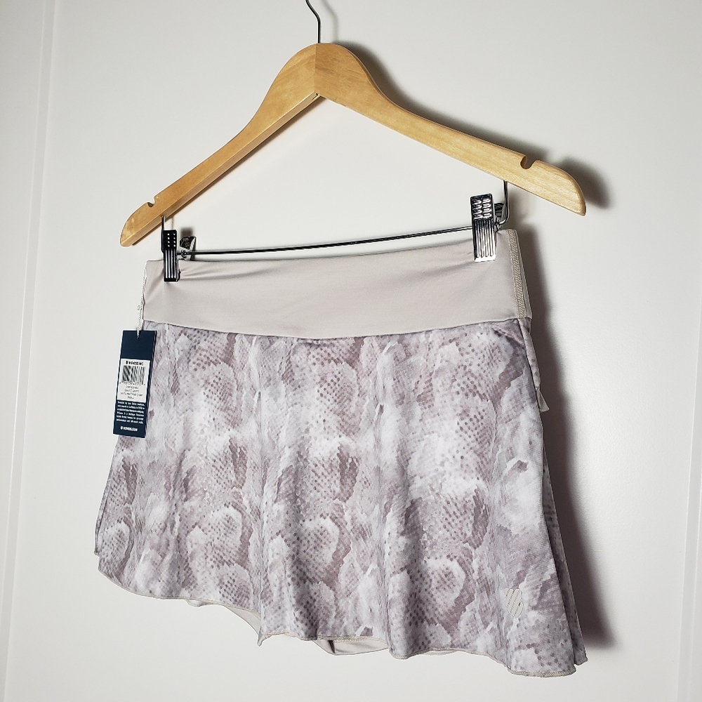 K-Swiss Deuce Skirt Taupe Print/Wind Chime Small